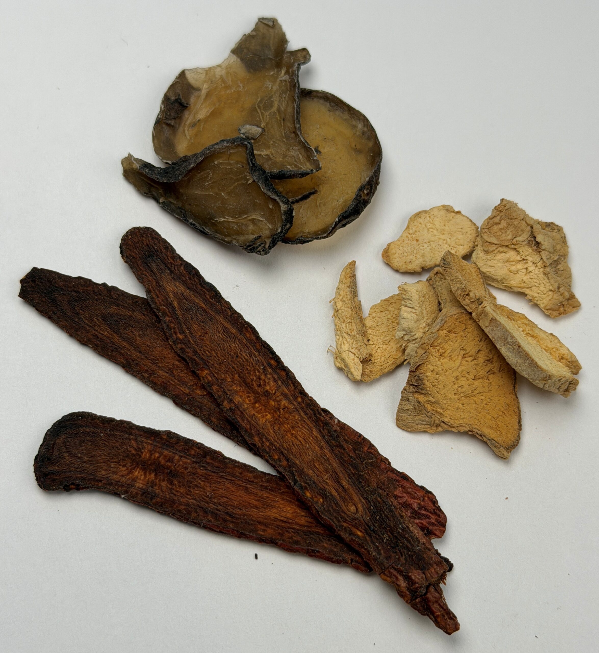 Three herbs including ginger, aconite, and honey-fried licorice